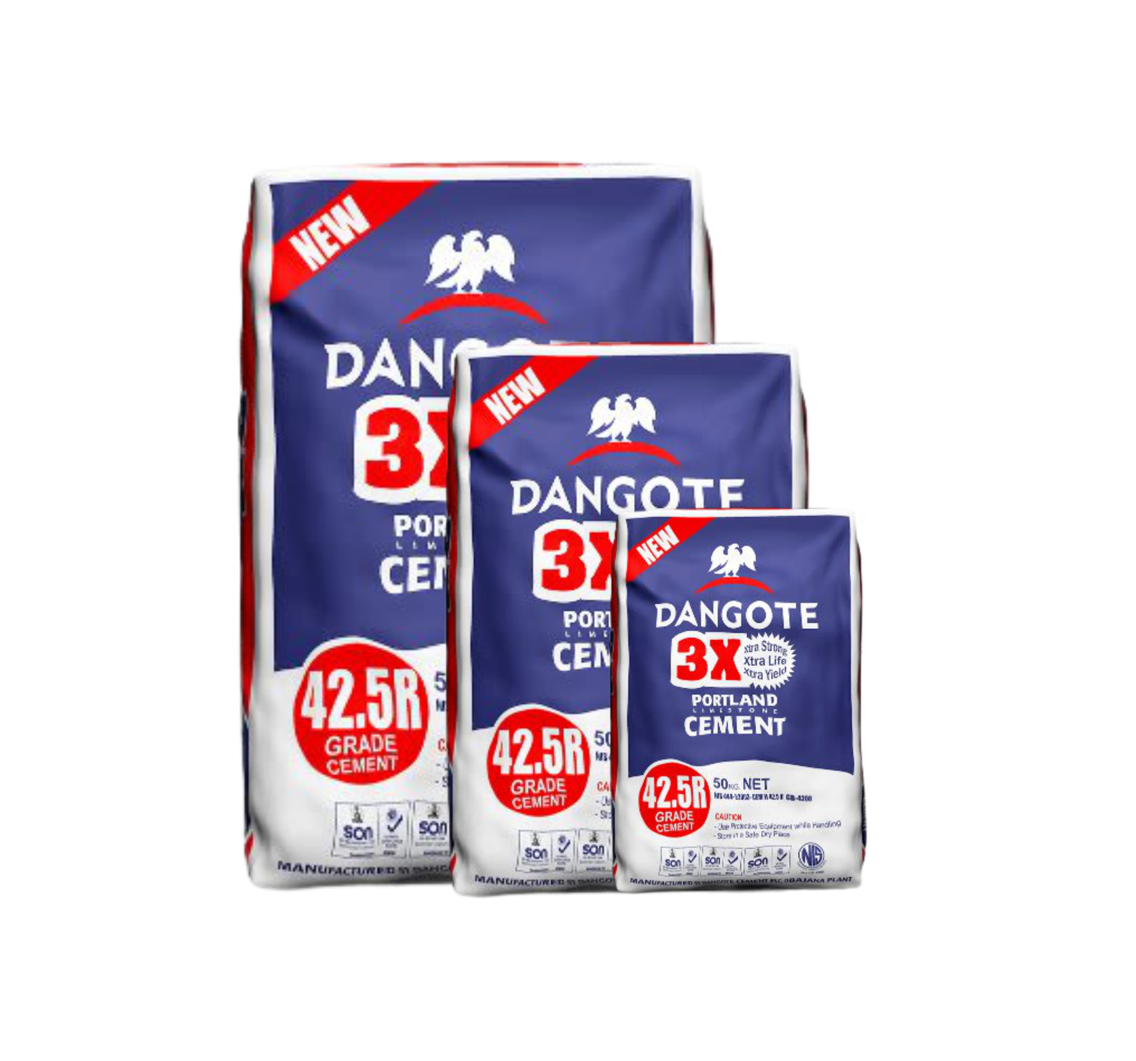 Dangote Cement 42.5 Grade 3x (100 bags)